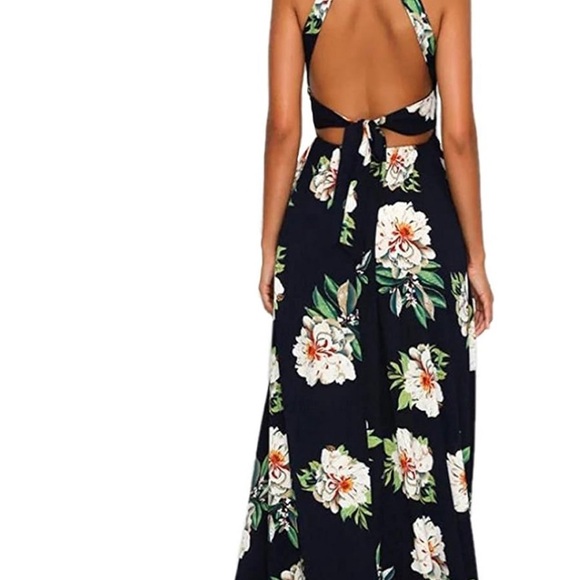 Open back floral dress - Size XL worn only once for a wedding. Loved it! - Picture 7 of 9